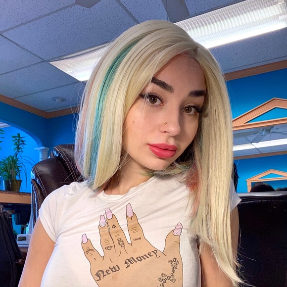 blonde multicolor lob (long bob) wig - Picture 13 of 13